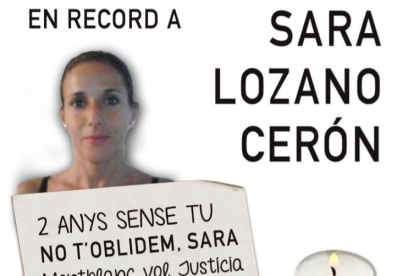 Imatge del cartell de la tercera concentració per demanar justícia per Sara Lozano.