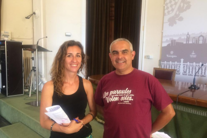 Laia Estrada i Jordi Martí, els regidors de la CUP al consistori de Tarragona.