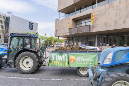 Protesta de campesinos en Tarragona