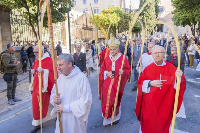 Bendición de ramos en Tarragona