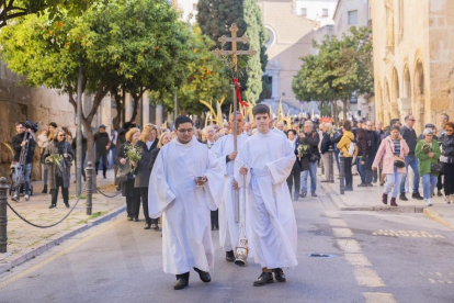 Bendición de ramos en Tarragona