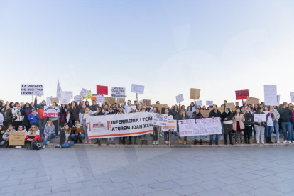 Manifestación sanitarios en Tarragona