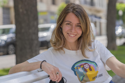 Carla Aguilar, portavoz del grupo municipal de En Comú Podem  en el Ayuntamiento de Tarragona.