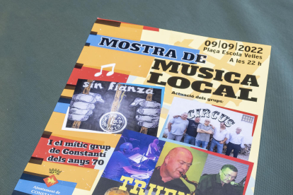 Cartell de presentació de la Mostra de Música Local de Constantí.