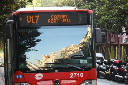 Un autobús de Barcelona, en una imagen de archivo.