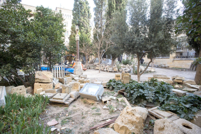 Imagen del jardín dela capilla que también se abrirá al público una vez arreglado.