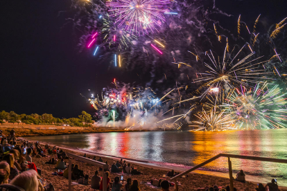 Imatge de l'actuació de la Pirotècnia Gironina al Concurs de Focs de Tarragona.