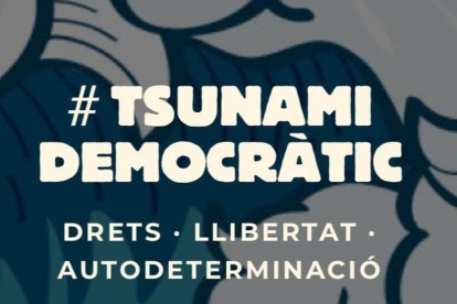 Imatge extreta de la web de Tsunami Democràtic.