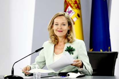 La vicepresidenta Nadia Calviño.