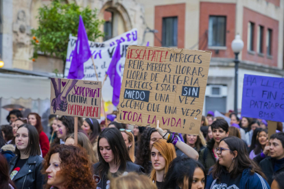 Imatge d'arxiu d'una manifestació un 8-M a Tarragona.