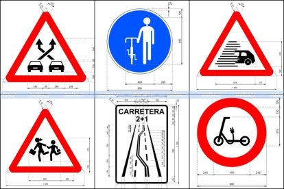 Nuevas señales de tráfico propuestas por la DGT