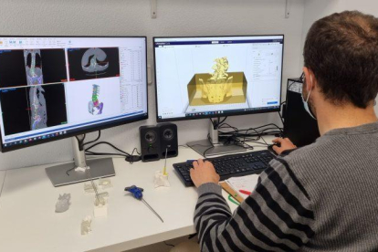 Imatge del laboratori 3D Atmosfera de l'Hospital de Tortosa Verge de la Cinta.