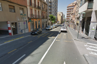 Imatge del carrer Estaniuslau Figueras, un dels afectats.