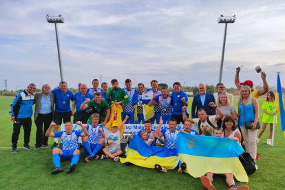 La selección de Ucrania, ganadora del torneo.