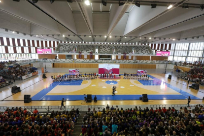 Diferentes deportistas del territorio se han dado cita al Palacio de Deportes Cataluña.