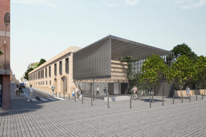 Imatge virtual del que serà l'edifici del nou Centre Cívic de Gregal, al barri Niloga.