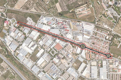 Projecte del carril bici a l'avinguda Falset.