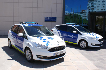 Los dos nuevos vehículos policiales de la Guardia Urbana de Reus.