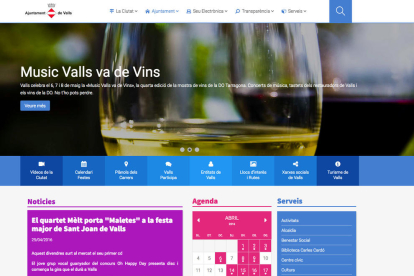 Valls renova el web municipal per ampliar-ne funcionalitats i continguts