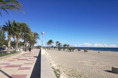 La playa de la Punta del Riu obtiene la bandera Ecoplayas por el tratamiento de las algas marinas