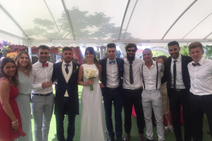 Molina, la núvia i alguns dels convidats