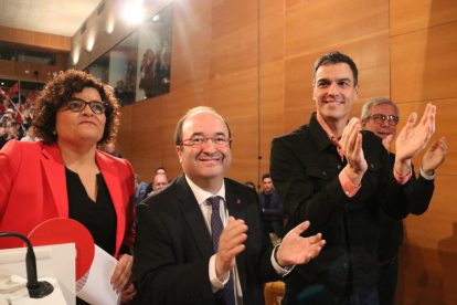 Sánchez i Iceta han acompanyat la candidata per Tarragona del PSC,