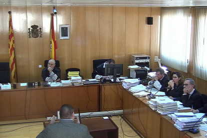 Captura de pantalla d'un dels agents de la policia científica dels Mossos d'Esquadra que han declarat en el judici sobre la desaparició de Carme Gallart a l'Audiència de Tarragona. Imatge del 15 de novembre del 2017