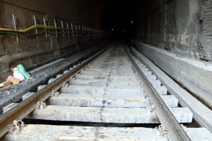 Les obres més importants de l'R15 es feien al túnel de l'Argentera.