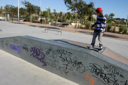 Imatge d'un 'skater' al 'Skate-Park' del Parc del Francolí.