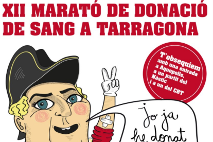 Imatge del cartell promocional de la 12a Marató de Donació de Sang