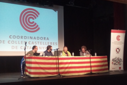 Imatge d'arxiu d'una reunió de la Coordinadora de Colles Castelleres de Catalunya