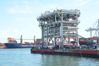 El Puerto de Tarragona exporta módulos de maquinaria industrial a Anvers
