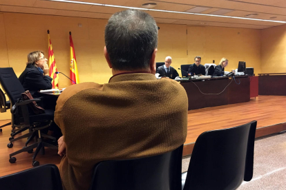 Imagen del exboxeador durante el juicio en la Audiencia de Girona.