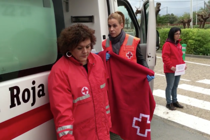 Captura del 'mannequin challenge' realitzar per la Creu Roja de Tarragona.