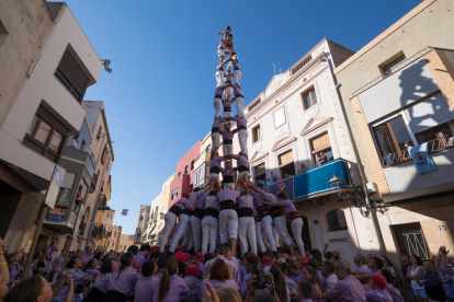 3de9 amb folre de la Colla Jove de Tarragona a diada de la festa major de La Canonja.
