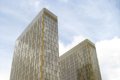 Imatge de les torres del Tribunal de Justicia de la Unión Europea a Luxemburg.
