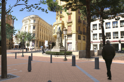 Part de l'actual mobiliari de la plaça Catalunya serà aprofitat en la remodelació