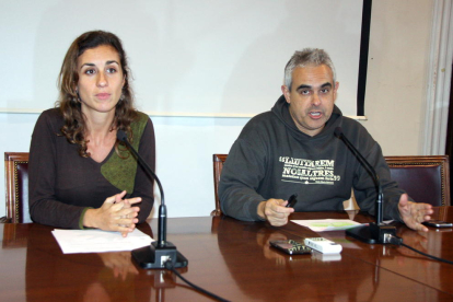 Imagen de archivo de los cupaires Laia Estrada y Jordi Martí.