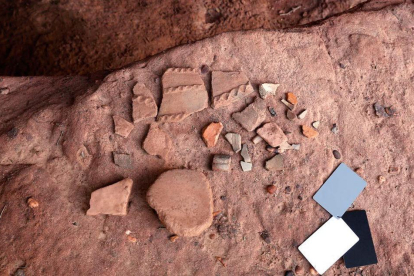 Los dos vecinos de Alforja descubrieron restos de cerámica en el lugar que corroboraría la hipótesis del santuario.