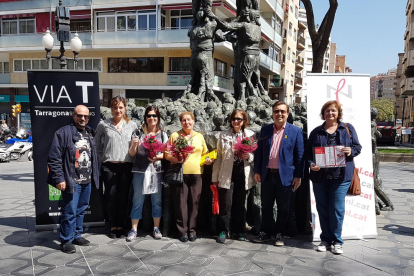 Imagen del acto de entrega de premios del concurso 'Per Sant Jordi, remenem paraules'.
