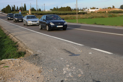Punt de la N-340 entre Amposta i la Ràpita on hi va haver l'accident.