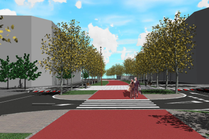 Imatge de com quedarà la zona que es va utilitzar durant la presentació del projecte, al 2015.