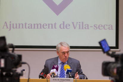 Josep Poblet durante la rueda de prensa, este miércoles 21 de septiembre.