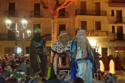 Els Reis Mags d'Orient en la seva darrera visita al Vendrell.