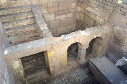 Restes de la Basílica de Sant Fructuós, ubicades a la Necròpoli.