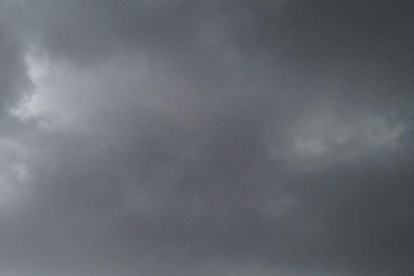 Els núvols que hi havia la passada tarda de divendres a Reus.