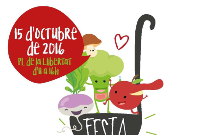 Imatge del cartell de la primera festa dels Aliments.