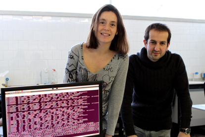 Marta Sales y Roger Guimerà, dos de los autores del el artículo, investigadores del Departamento de Ingeniería Química de la URV.