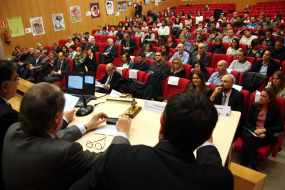 El públic assistent a la presentació de les conclusions del projecte 'Synthesis'.