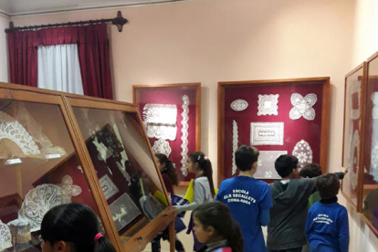 Imatge dels alumnes que han visitat el Museu.